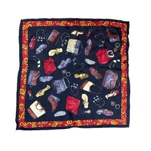 Vintage Brighton Accessories Silk Scarf 20”x20”